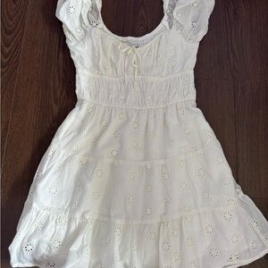 Hollister White Eyelet Dress
